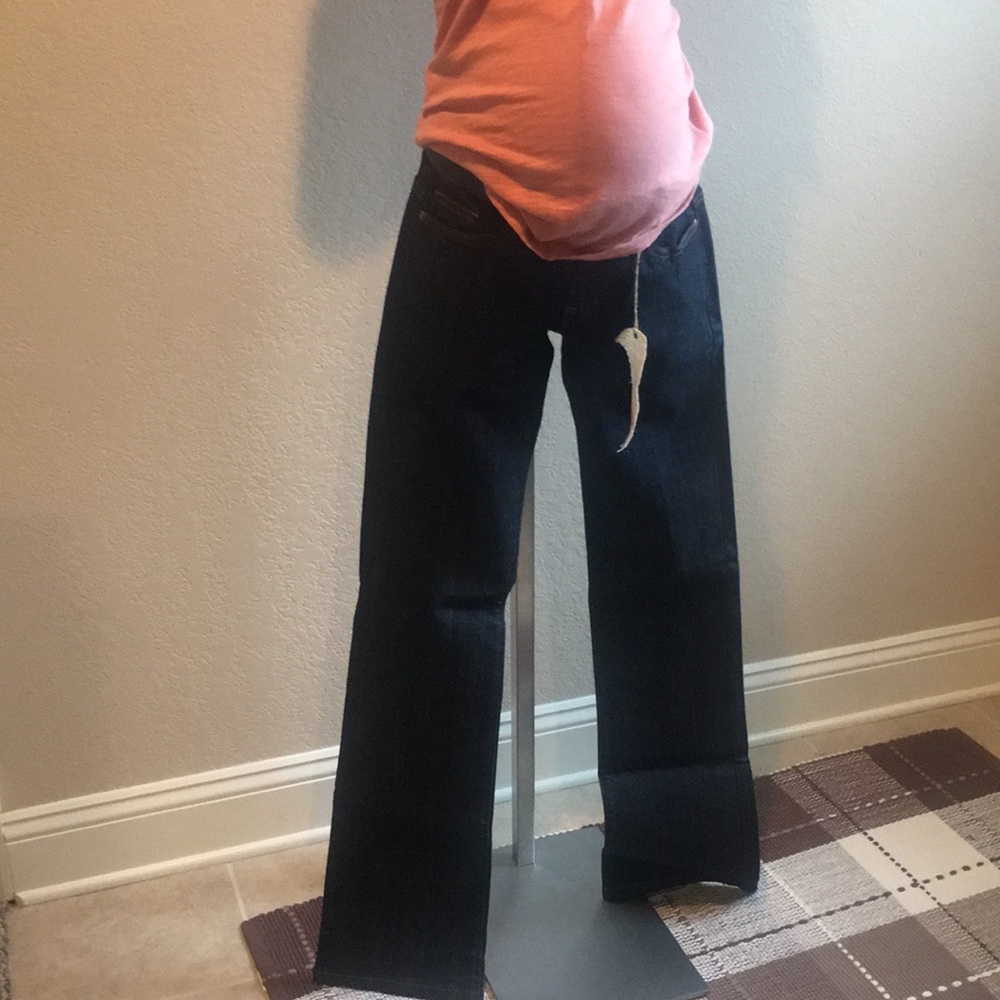 Maternity under belly straight leg 5- pocket jeans